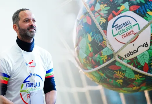 Patrice Rabiet sourit lors d'une intervention sur la transition écologique et le sport à la GMS